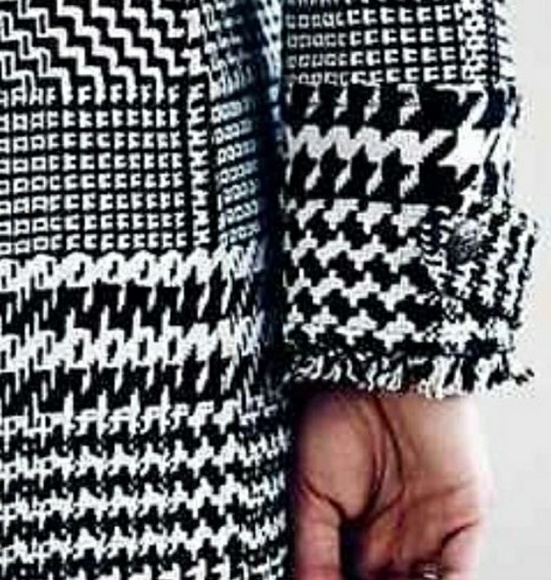 Free People Wool Houndstooth Maxi coat sz 8 NWT - Picture 5 of 7